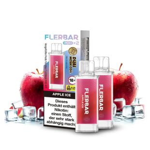 Flerbar Vape POD - Einweg Shisha E-Zigarette - Apple Ice