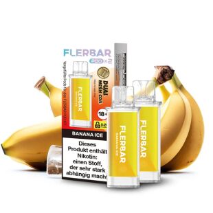 Flerbar Vape POD - Einweg Shisha E-Zigarette - Banana Ice