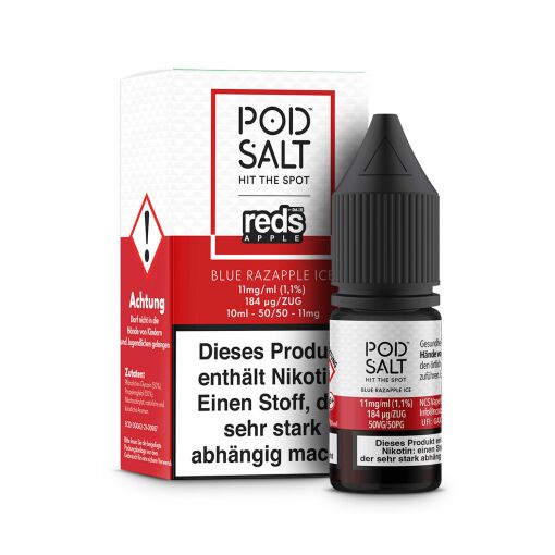 Pod Salt Fusion - Blue Razapple Ice 10ml - 11mg/ml