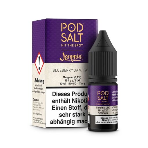 Pod Salt Fusion - Blueberry Jam Tart 10ml - 11mg/ml