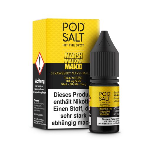 Pod Salt Fusion - Marshmallow Man 3 10ml - 11mg/ml