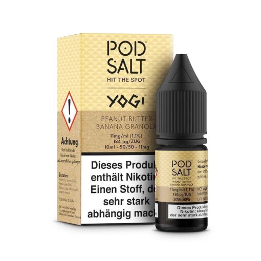 Pod Salt Fusion - Peanut Butter Banana Granola Bar - 10ml - 11mg/ml