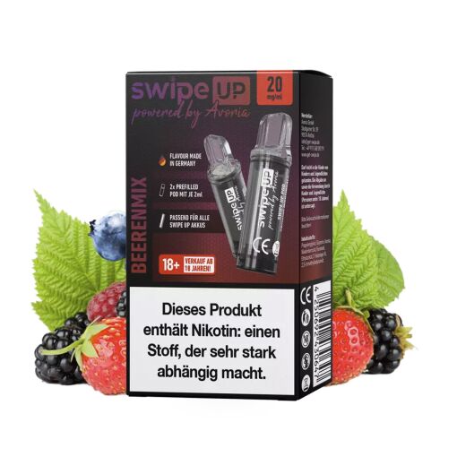 AVORIA Swipe up Vape POD - Einweg Shisha E-Zigarette - Beerenmix