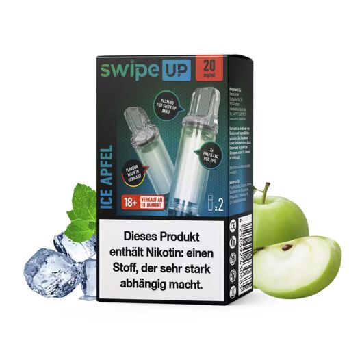 AVORIA Swipe up Vape POD - Einweg Shisha E-Zigarette - Ice Apfel