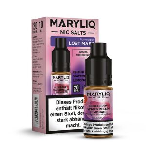 Lost Mary Maryliq 10ml - Liquid E-Zigarette Vape Einweg Shisha - Blueberry Watermelon Lemonade - 20mg/ml