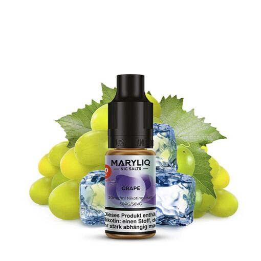 Lost Mary Maryliq 10ml - Liquid E-Zigarette Vape Einweg Shisha - Grape - 20mg/ml