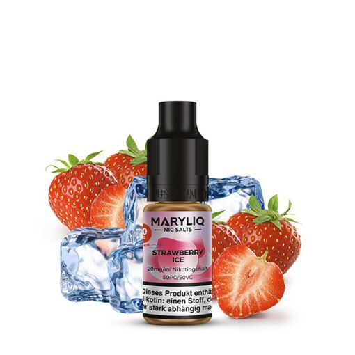 Lost Mary Maryliq 10ml - Liquid E-Zigarette Vape Einweg Shisha - Strawberry Ice - 20mg/ml