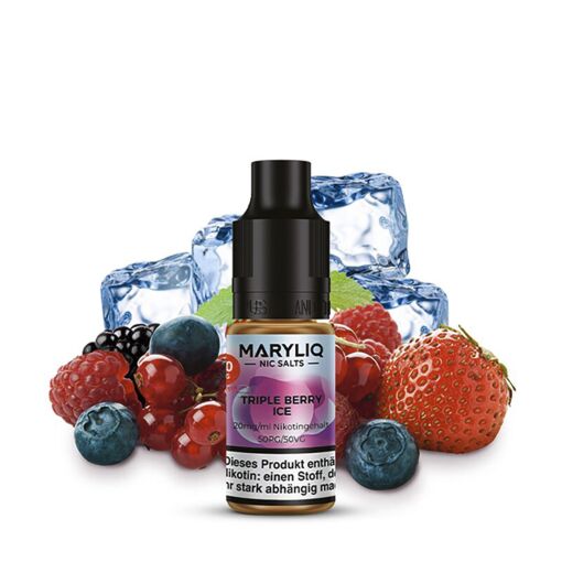 Lost Mary Maryliq 10ml - Liquid E-Zigarette Vape Einweg Shisha - Triple Berry Ice - 20mg/ml