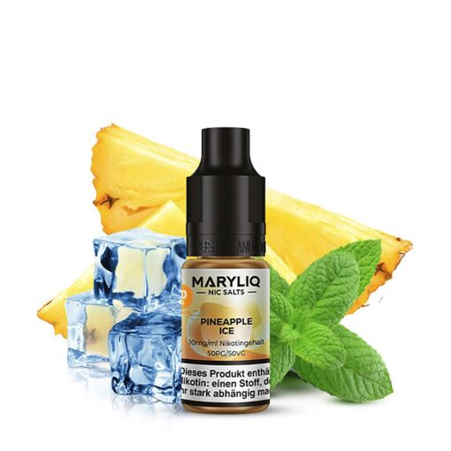 Lost Mary Maryliq 10ml - Liquid E-Zigarette Vape Einweg Shisha - Pineapple Ice - 10mg/ml