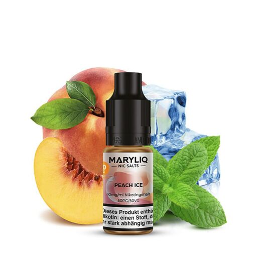 Lost Mary Maryliq 10ml - Liquid E-Zigarette Vape Einweg Shisha - Peach Ice - 10mg/ml