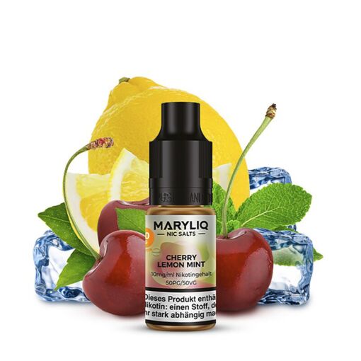 Lost Mary Maryliq 10ml - Liquid E-Zigarette Vape Einweg Shisha - Cherry Lemon Mint - 10mg/ml