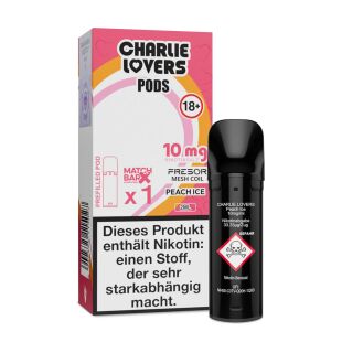 Charlie Lovers POD - Einweg Shisha E-Zigarette - Peach...