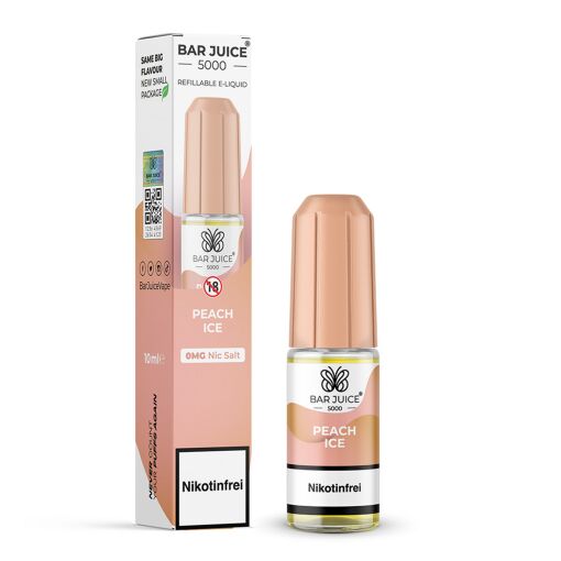 Bar Juice 5000 - Liquid E-Zigarette Vape Einweg Shisha 10ml - Peach Ice Nikotinfrei