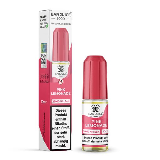 Bar Juice 5000 - Liquid E-Zigarette Vape Einweg Shisha 10ml - Pink Lemonade 20mg