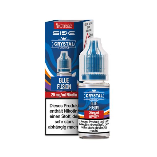 SKE Crystal 10ml - Liquid E-Zigarette Vape Einweg Shisha - Blue Fusion - 20mg/ml