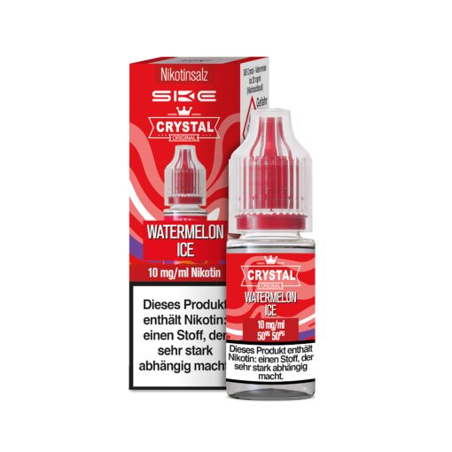 SKE Crystal 10ml - Liquid E-Zigarette Vape Einweg Shisha - Watermelon Ice - 10mg/ml