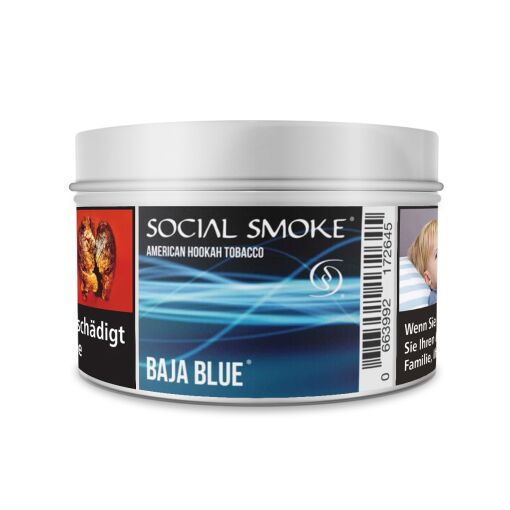 Social Smoke Shisha Tabak 200g - Baja Blue