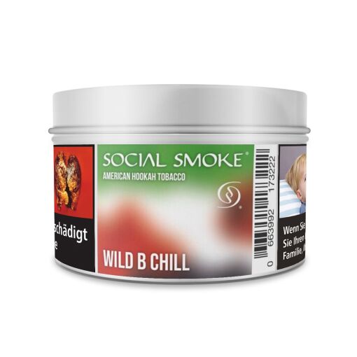 Social Smoke Shisha Tabak 200g - Wild B Chill