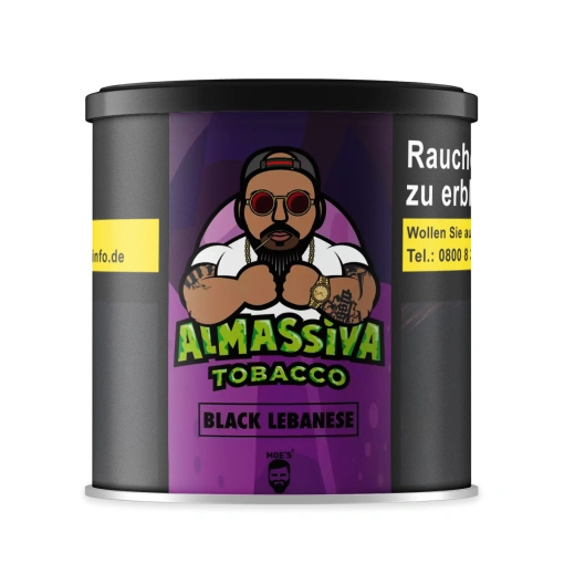 Almassiva Shisha Tabak 200g - Black Lebanese