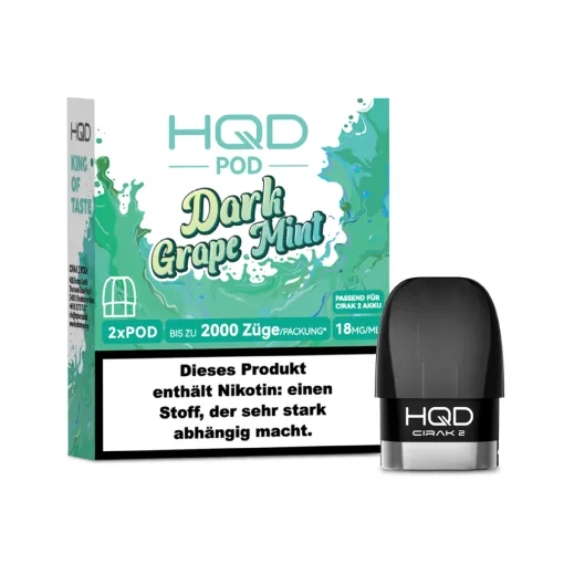 HQD Pods E-Zigarette Vape - Dark Grape Mint