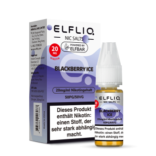 Elfbar Elfliq Liquid E-Zigarette 10ml - Blackberry Ice -...