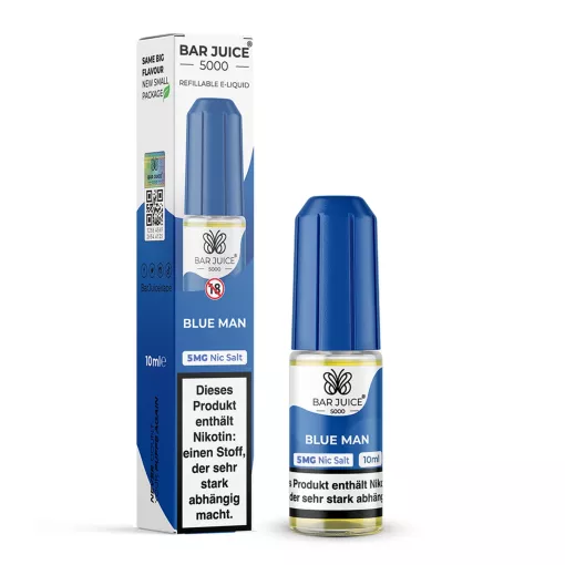 Bar Juice 5000 Liquid E-Zigarette 10ml - Blue Man - 5mg