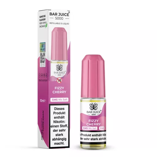 Bar Juice 5000 Liquid E-Zigarette 10ml - Fizzy Cherry - 5mg
