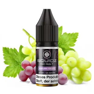 Squidz Liquid E-Zigarette 10ml - Sakura Grape - 20mg