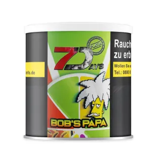 7Days Platin Shisha Tabak 200g - Bob´s Papa