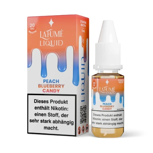 La Fume Liquid E-Zigarette 10ml - Peach Blueberry Candy - 20mg