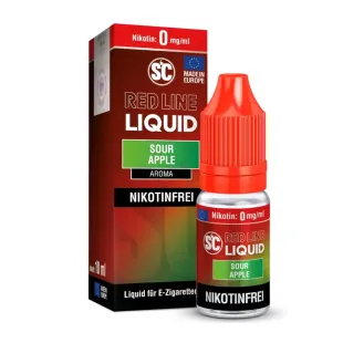 SC Liquid Red Line E-Zigarette 10ml - Sour Apple -...