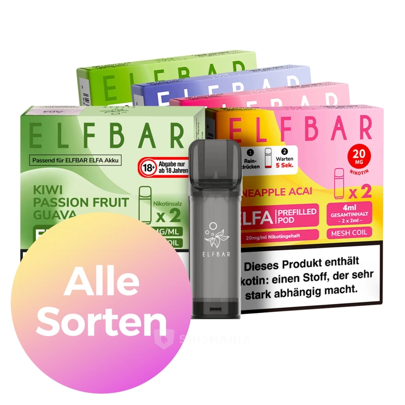 alle elfbar pods sorten ELFBAR ELFA Pods - 30er Mix-Bundle main image 0