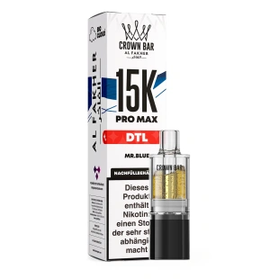 Al Fakher 15K Pro Max Pod E-Zigarette 10ml - Mr. Blue