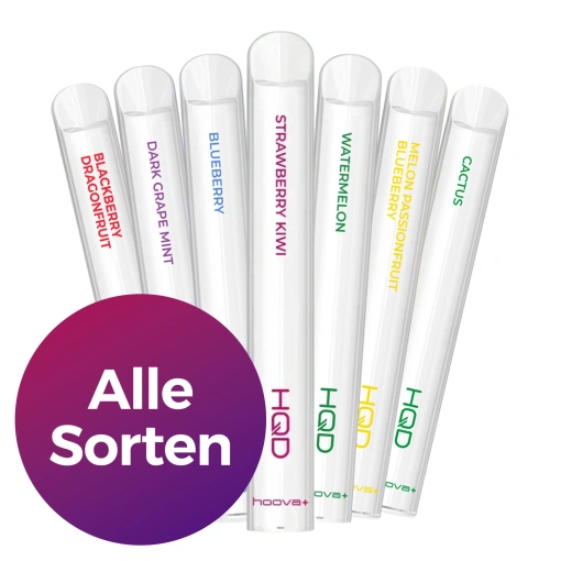 HQD Hoova Plus Einweg Vape - Alle Sorten