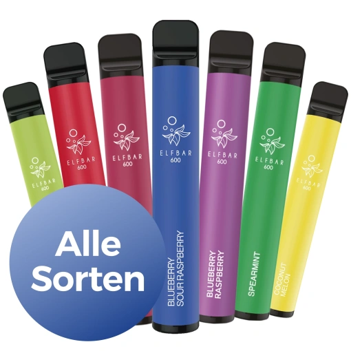 Elfbar 600 Einweg Vape - Alle Sorten