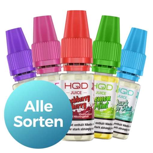 HQD Juice Liquid 10ml - Alle Sorten