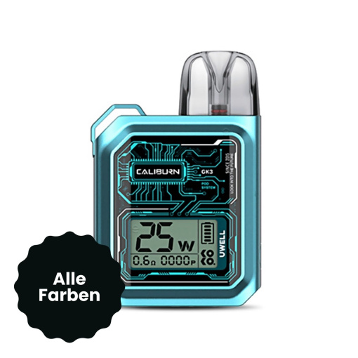 Uwell Caliburn GK3 Pod Kit - Alle Farben