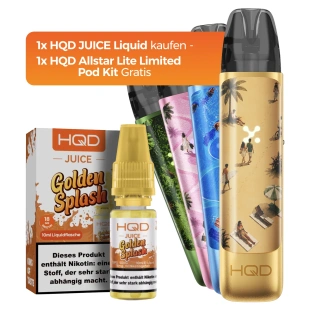 Aktion - 1x HQD Liquid kaufen - 1x HQD Allstar Lite...