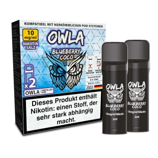 OWLA Pods E-Zigarette - Blueberry Coco - 10mg