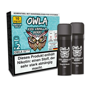 OWLA Pods E-Zigarette - Iced Vanilla Berry - 10mg