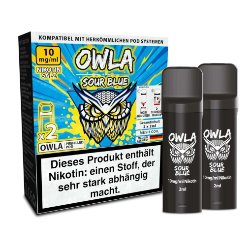 OWLA Pods E-Zigarette - Sour Blue - 10mg