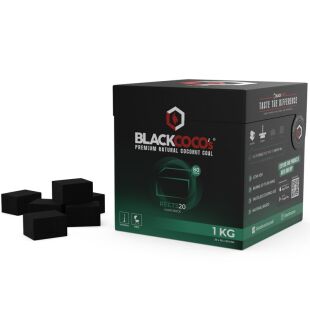 BLACKCOCO&rsquo;s - RECTS20 - 1 KG Premium Shisha Kohle Naturkohle