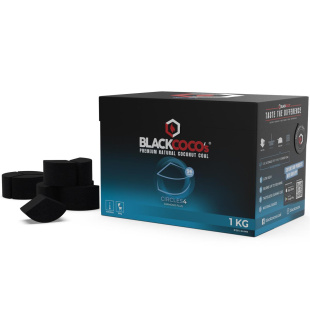BLACKCOCO’s - CIRCLES4 - 1 KG Premium Shisha Kohle Naturkohle